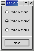 Radio Buttons Example